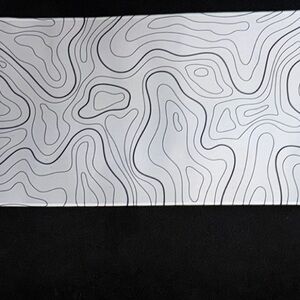 Gray Abstract Pattern Desk Mat